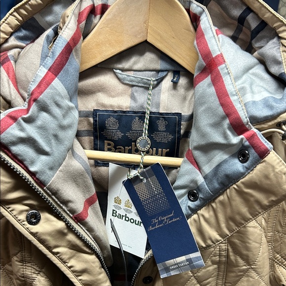 Barbour Tan Quilted Puffer Jacket - Picture 2 of 6